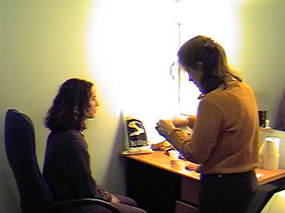 Maquillaje previo.