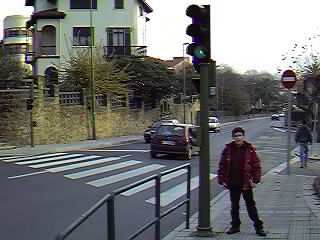 Algortako Etorbidea, hacia el cruce de Ereaga y Las Arenas.