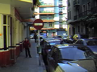 c/ Bidearte, hacia la c/ Las Mercedes.