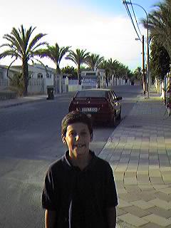 Avda. de Suecia, hacia el acceso por carretera. Urbanizaci�n Mil Palmeras.