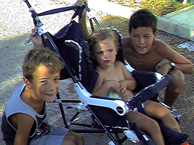 Fernando, Marta y yo. Verano del 99.