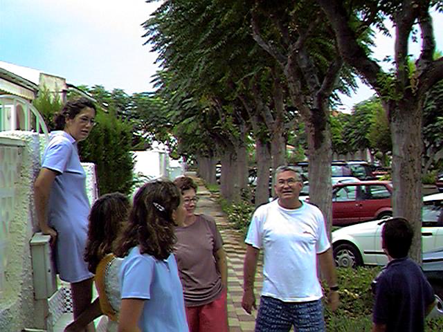 Beatriz hija, ama, Leire, Beatriz y Jos� Manuel (nuestros m�s antiguos amigos madrile�os en Mil Palmeras.