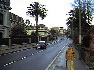 Algortako Etorbidea, hacia el Ayuntamiento de Getxo.