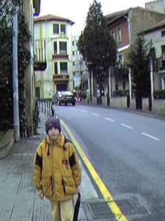 Algortako Etorbidea, hacia el Ayuntamiento.